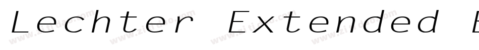Lechter Extended Bold Italic字体转换